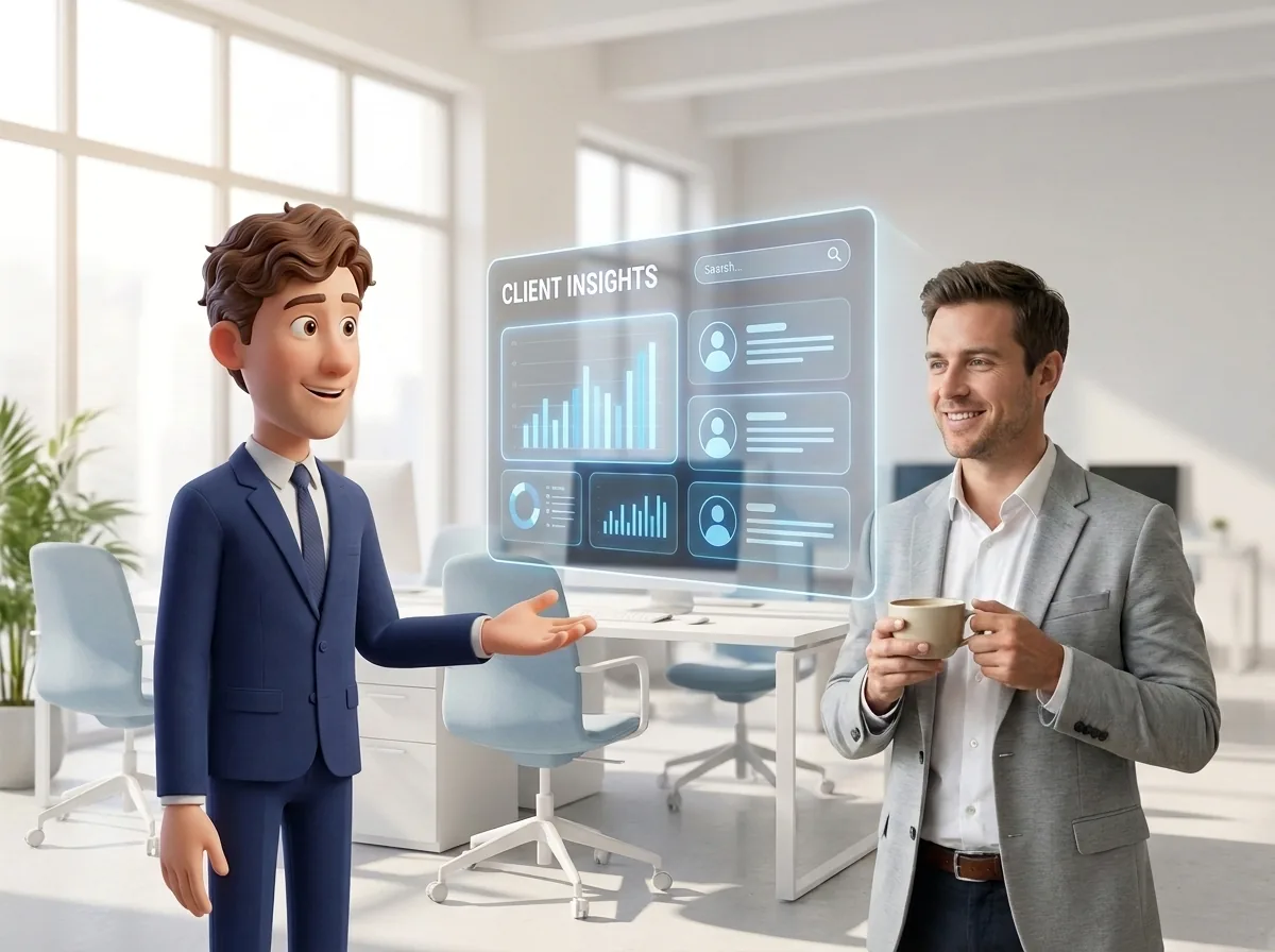 An AI Employee answers a business question with an instant dashboard